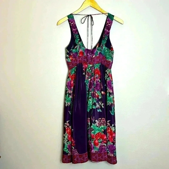 Anthropologie PLENTY Tracy Reese Silk Sundress Party Floral Sleeveless Size 4 - Picture 10 of 14